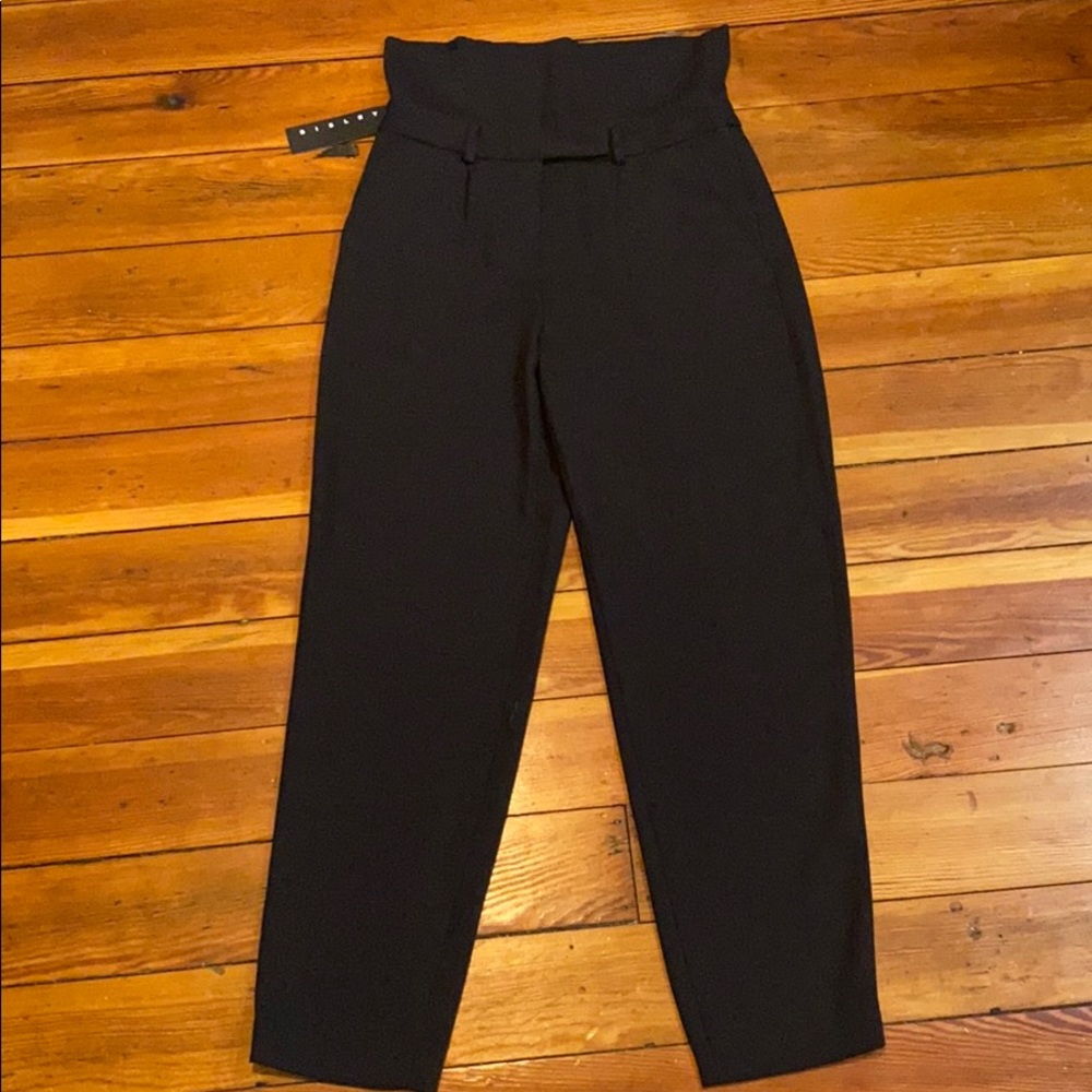 Belted high-waisted Sisley Dress Pants